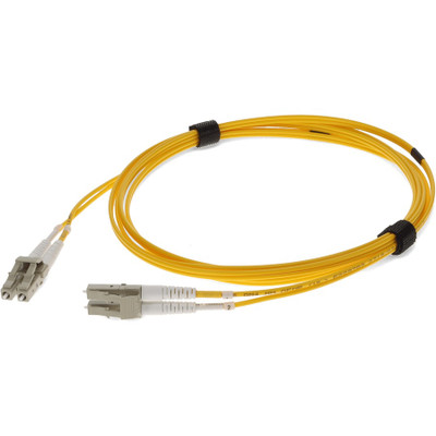 AddOn ADD-LC-LC-1M5OM3-YW 1m LC (Male) to LC (Male) Yellow OM3 Duplex Fiber OFNR (Riser-Rated) Patch Cable