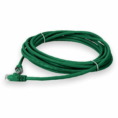 AddOn ADD-15FCAT5E-GN 15ft RJ-45 (Male) to RJ-45 (Male) Straight Green Cat5e UTP PVC Copper Patch Cable