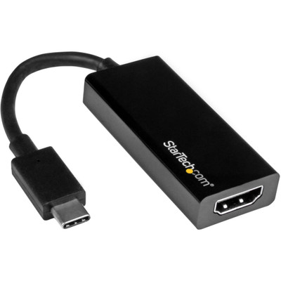 StarTech CDP2HD - USB-C to HDMI Adapter - 4K 30Hz - Black - USB Type-C to HDMI Adapter - USB 3.1 - Thunderbolt 3 Compatible