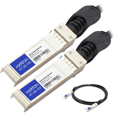 AddOn ADD-SCISHP-PDAC1M SFP-H10GB-CU1M to J9281B Compatible 10GBase-CU SFP+ to SFP+ Direct Attach Cable (Passive Twinax, 1m)