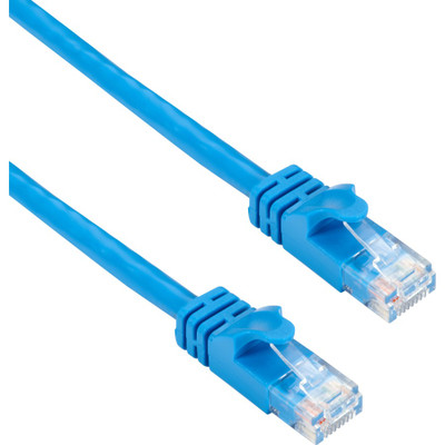 Black Box CAT6APC-003-BL CAT6A 500-MHz STR Patch Cable Slim Molded Snagless Boot - UTP, CM PVC, Blue, 3FT