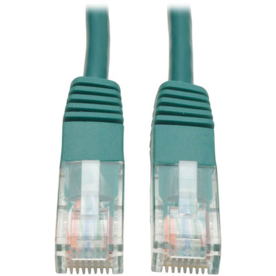 Tripp Lite N002-025-GN Cat5e 350 MHz Molded (UTP) Ethernet Cable (RJ45 M/M) PoE Green 25 ft. (7.62 m)