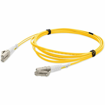 AddOn ADD-LC-LC-5M6MMF-YW 5m LC (Male) to LC (Male) Yellow OM1 Duplex Fiber OFNR (Riser-Rated) Patch Cable