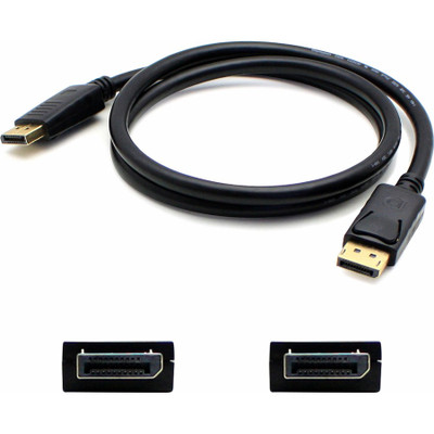 AddOn DISPLAYPORT3F-5PK 5PK 3ft DisplayPort 1.2 Male to DisplayPort 1.2 Male Black Cables For Resolution Up to 3840x2160 (4K UHD)