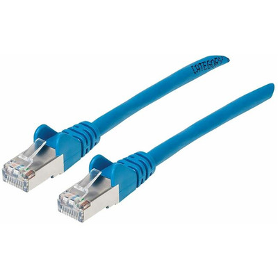 Manhattan 741514 Cat6a S/FTP Patch Cable, 25ft., Blue