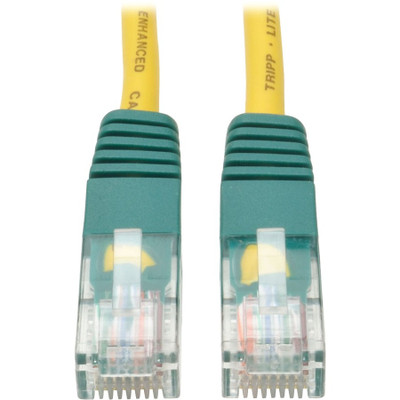 Tripp Lite N010-025-YW Cat5e 350 MHz Crossover Molded (UTP) Ethernet Cable (RJ45 M/M) PoE Yellow 25 ft. (7.62 m)
