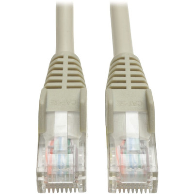 Tripp Lite N001-012-GY Cat5e 350 MHz Snagless Molded (UTP) Ethernet Cable (RJ45 M/M) PoE Gray 12 ft. (3.66 m)