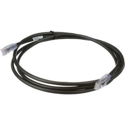 Panduit UTP6AX15BL PanNet Patch Cord, 24 AWG, Cat. 6A, RJ45, 15 ft., Black