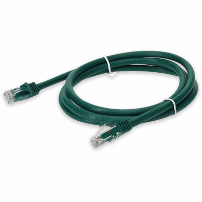 AddOn ADD-5FCAT6A-GN 5ft RJ-45 (Male) to RJ-45 (Male) Straight Green Cat6A UTP PVC Copper Patch Cable