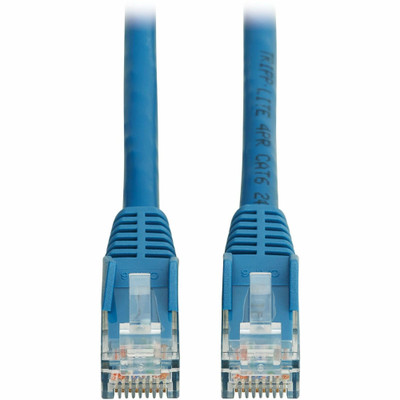 Tripp Lite N201L-15M-BL Cat6 Gigabit Snagless Molded UTP Ethernet Cable (RJ45 M/M) PoE LSZH Blue 15 m (49.2 ft.)