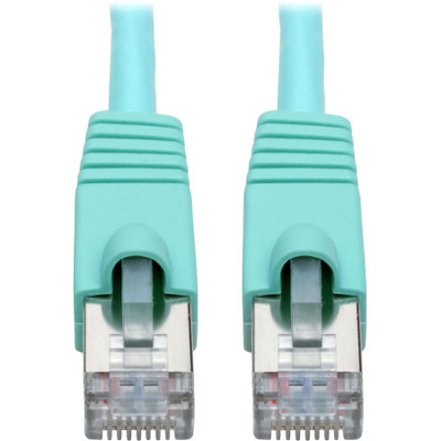 Tripp Lite N262-003-AQ Cat6a 10G Snagless Shielded STP Ethernet Cable (RJ45 M/M) PoE Aqua 3 ft. (0.91 m)