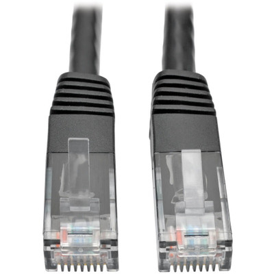 Tripp Lite N200-010-BK Cat6 Gigabit Molded (UTP) Ethernet Cable (RJ45 M/M) PoE Black 10 ft. (3.05 m)