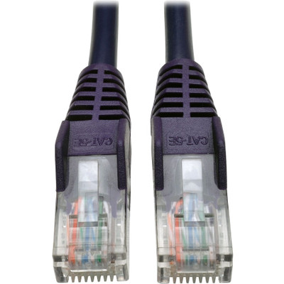 Tripp Lite N001-025-PU Cat5e 350 MHz Snagless Molded (UTP) Ethernet Cable (RJ45 M/M) PoE Purple 25 ft. (7.62 m)