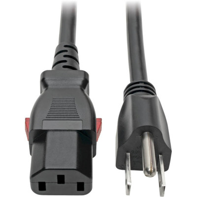 Tripp Lite Computer Power Cord NEMA 5-15P to Locking C13 10A 125V 18 AWG 1 ft. (0.31 m)