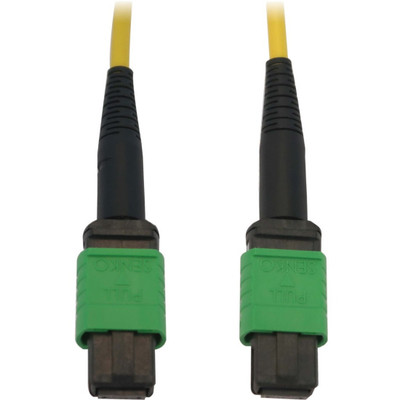 Tripp Lite N390B-05M-12-AP 40/100G Singlemode 9/125 OS2 Fiber Optic Cable (12F MTP/MPO-APC F/F) LSZH Yellow 5 m (16.4 ft.)