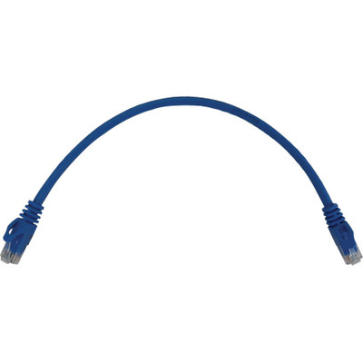 Tripp Lite N261-001-BL Cat6a 10G Snagless Molded UTP Ethernet Cable (RJ45 M/M), PoE, Blue, 1 ft. (0.3 m)