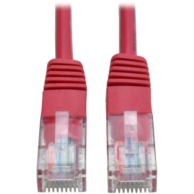 Tripp Lite N002-006-RD Cat5e 350 MHz Molded (UTP) Ethernet Cable (RJ45 M/M) PoE Red 6 ft. (1.83 m)