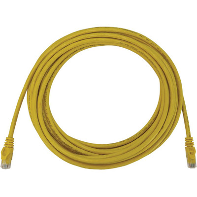 Tripp Lite N261-025-YW Cat6a 10G Snagless Molded UTP Ethernet Cable (RJ45 M/M), PoE, Yellow, 25 ft. (7.6 m)