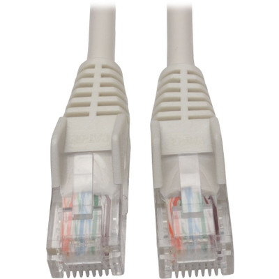 Tripp Lite N001-005-WH Cat5e 350 MHz Snagless Molded (UTP) Ethernet Cable (RJ45 M/M) PoE White 5 ft. (1.52 m)