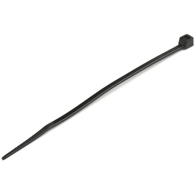 StarTech 4"(10cm) Cable Ties - 7/8"(22mm) Dia - 18lb(8kg) Tensile Strength - Nylon Self Locking Zip Ties - UL Listed - 100 Pack - Black