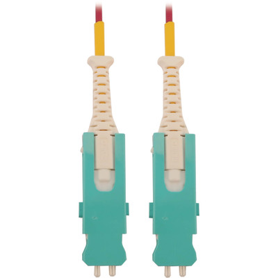 Tripp Lite N823S-01M-MG 400G Multimode 50/125 OM4 Fiber Optic Cable (Duplex SN-PC M/M) LSZH Magenta 1 m (3.3 ft.)