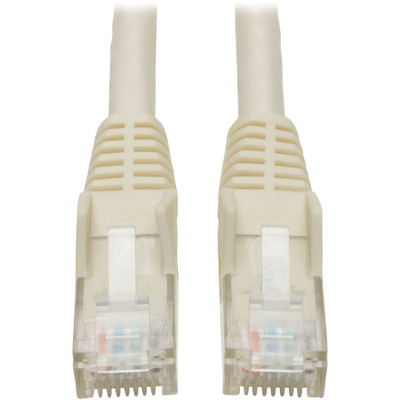 Tripp Lite N201-025-WH Cat6 Gigabit Snagless Molded (UTP) Ethernet Cable (RJ45 M/M) PoE White 25 ft. (7.62 m)