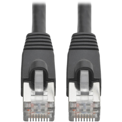 Tripp Lite N262-004-BK Cat6a 10G Snagless Shielded STP Ethernet Cable (RJ45 M/M) PoE Black 4 ft. (1.22 m)