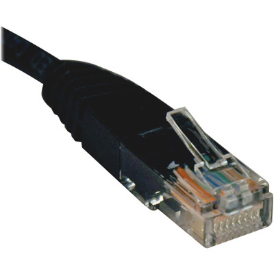 Tripp Lite N002-014-BK Cat5e 350 MHz Molded (UTP) Ethernet Cable (RJ45 M/M) PoE Black 14 ft. (4.27 m)