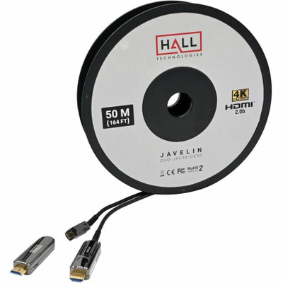 Hall Technologies CHD-JAV4K-DE75 CHD-JAV4K-DE 18 Gbps 4K Javelin Active Plenum HDMI Cable w/ Detachable Ends