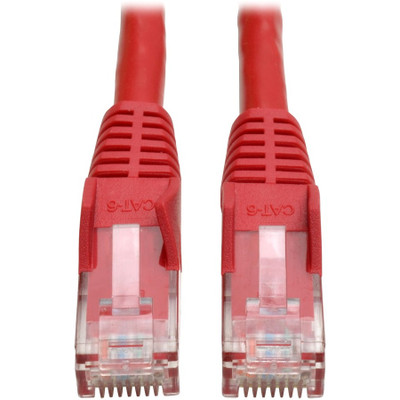 Tripp Lite N201-006-RD Cat6 Gigabit Snagless Molded (UTP) Ethernet Cable (RJ45 M/M) PoE Red 6 ft. (1.83 m)