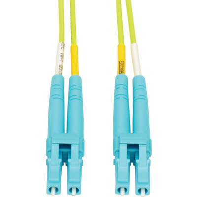 Tripp Lite N820-01M-OM5 LC to LC Multimode Duplex Fiber Optics Patch Cable 1 Meter 100Gb 50/125 OM5 LC/LC Lime Green