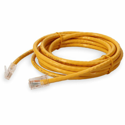 AddOn ADD-5FCAT6NB-YW 5ft RJ-45 (Male) to RJ-45 (Male) Yellow Cat6 UTP PVC Copper Patch Cable