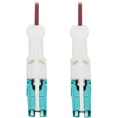 Tripp Lite N822C-01M-MG 400G Duplex Multimode 50/125 OM4 Fiber Optic Cable (CS-PC/CS-PC) Round LSZH Jacket Magenta 1 m