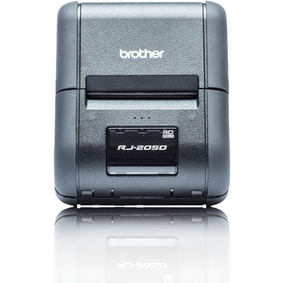 Brother RuggedJet RJ-2050 Direct Thermal Printer - Monochrome - Portable - Receipt Print - USB - Bluetooth - Wireless LAN - Battery Included