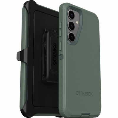 OtterBox Defender Carrying Case with Holster Samsung Galaxy S24+ Smartphone - Forest Ranger - Green