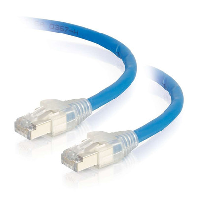 C2G 50ft HDBaseT Certified Cat6a Cable with Discontinuous Shielding - Blue