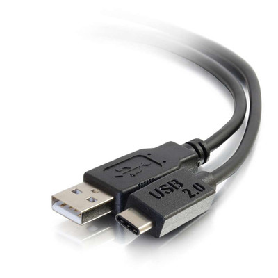 C2G 6 ft USB 2.0 USB-C to USB-A Cable M/M - Black