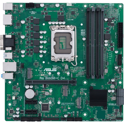 ASUS B660M-C D4-CSM Desktop Motherboard - Intel B660 Chipset - Socket LGA-1700 - Intel Optane Memory Ready - Micro ATX