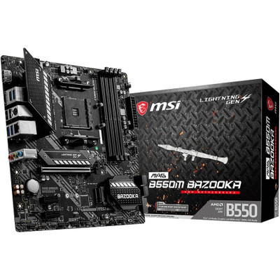 MSI MAG B550M BAZOOKA Desktop Motherboard - AMD B550 Chipset - Socket AM4 - Micro ATX