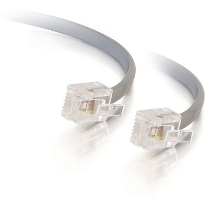 C2G 09590 14ft RJ11 Modular Telephone Cable