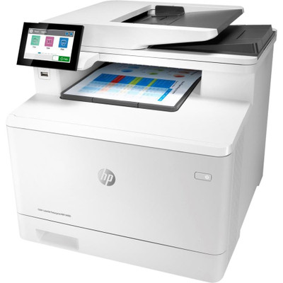 HP LaserJet M480f Laser Multifunction Printer-Color-Copier/Fax/Scanner-27 ppm Mono/27 ppm Color Print-600x600 Print-Automatic Duplex Print-55000 Pages Monthly-300 sheets Input-Color Scanner-600 Optical Scan-Color Fax-Gigabit Ethernet