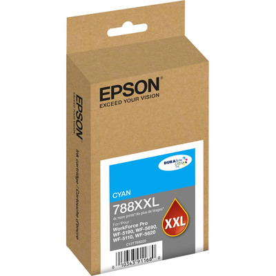 Epson DURABrite Ultra 788XXL Original Extra High Yield Inkjet Ink Cartridge - Cyan Pack