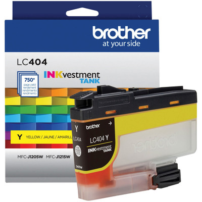 Brother INKvestment LC404Y Original Standard Yield Inkjet Ink Cartridge - Single Pack - Yellow - 1 Each