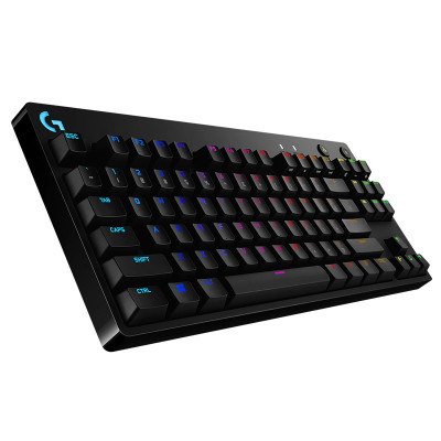 Logitech PRO Gaming Keyboard with GX Blue Clicky Switches - Black