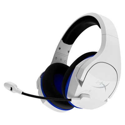 HP HyperX Cloud Stinger Core Gaming Headset, White/Blue - Wireless - PS4/PS5
