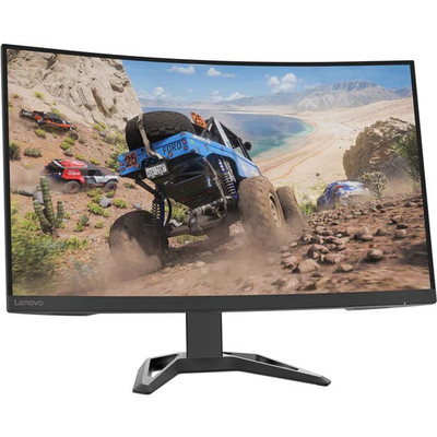 Lenovo G32qc-30 32" Class WQHD Curved Screen LED Monitor - 16:9 - Raven Black