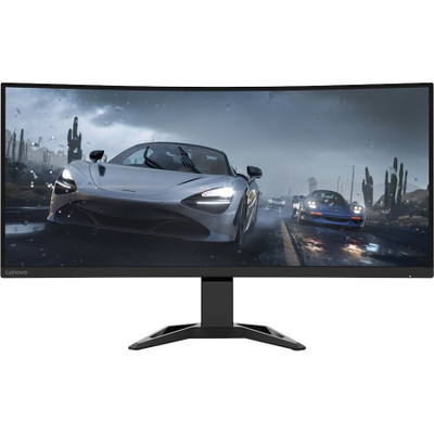 Lenovo G34w-30 34" (34" Class) UW-QHD Curved Screen Gaming LCD Monitor - 21:9 - Raven Black