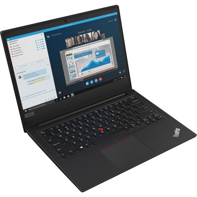 Lenovo ThinkPad E495 20NE001HUS 14" Notebook - 1366 x 768 - AMD Ryzen 3 3200U Dual-core (2 Core) 2.60 GHz - 4 GB Total RAM - 1 TB HDD - Glossy Black