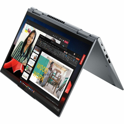 Lenovo ThinkPad X1 Yoga Gen 8 21HQ0076US 14" Touchscreen 2 in 1 Notebook - WQUXGA - 3840 x 2400 - Intel Core i7 13th Gen i7-1365U Deca-core (10 Core) - Intel Evo Platform - 16 GB Total RAM - 16 GB On-board Memory - 512 GB SSD - Storm Gray