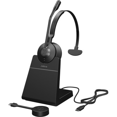 Jabra Engage 55 Headset - USB-C - Microsoft Teams - Mono - with Charging Stand